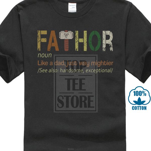 

fathor like a dad just way mightier men t shirt cotton s 4xl, White;black