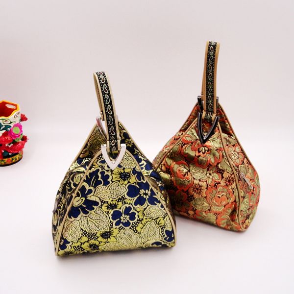 

fashion vintage bag ladies handbag cheongsam bag chinese style characteristic chinese triangle