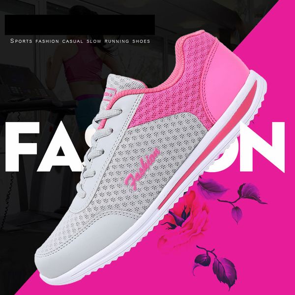 

new women network soft casual shoes breathable mesh zapatillas shoes wild flats casual femme summer zapato women, Black