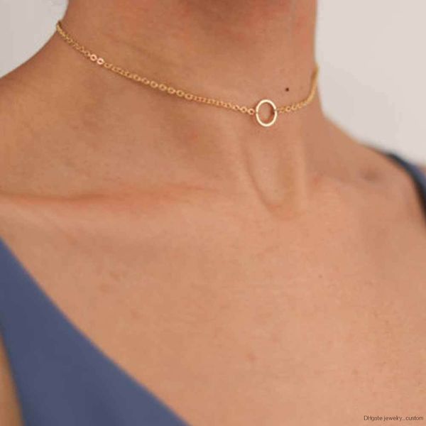 

New Fashion Simple Dainty Gold Choker Karma Necklace Bohemian Jewelry Gifts For Her