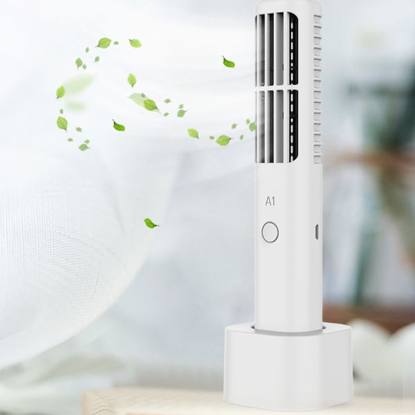 

leafless fan portable mini hand held fan pocket air cooler usb charging portable cooler for outdoor travel