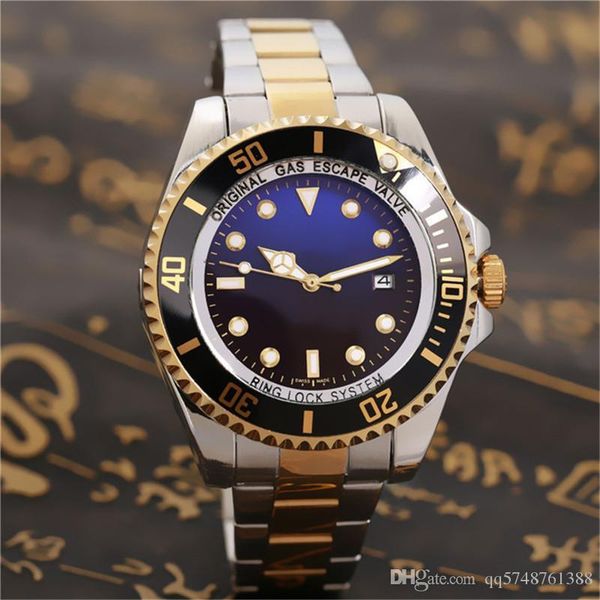 

2019 Reloj Hombre Новый Бренд 44 мм Balck Наручные Часы Мужские Дизайнерские Часы Автоматиче