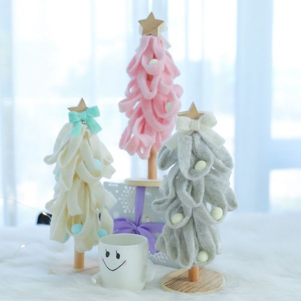 

handmade tablechristmas tree party supplies star wool felt christmas home decoration ornaments