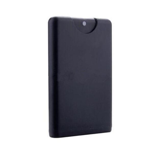 

promotion empty 20ml plastic black credit card shape pocket perfume bottle women cosmetic container small mini spray bottles