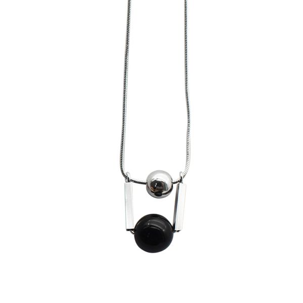 

1pc clavicle necklace black geometric creative jewelry for birthday