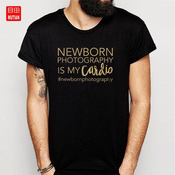 

men's t-shirts pography is my cardio pographer t shirt, White;black