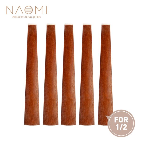 

naomi 5 pcs 1/2 rosewood violin fingerboard for 1/2 acoustic violin fiddle fingerboard w/ nut violin parts accessories