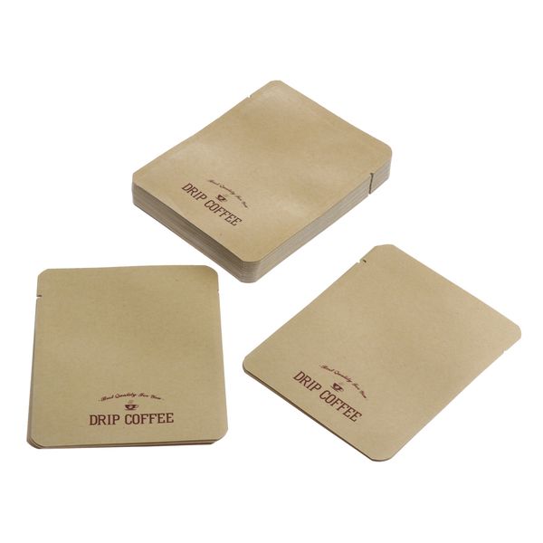 

stand up aluminum foil inner bag food grade coffee seal lock package 100 pcs