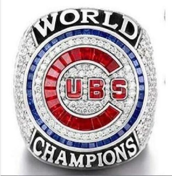 

2016 chicago world series cubs championship ring zobrist rizzo bryant, Golden;silver