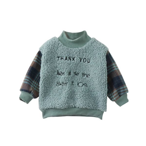 

autumn baby boy sweatshirt letter pattern long sleeve cotton sweatshirt casual toddler outerwear clothes, Black