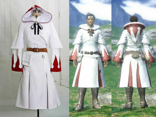 

новй final fantasy xiv коплей ком белого мага наѬд, Black;red