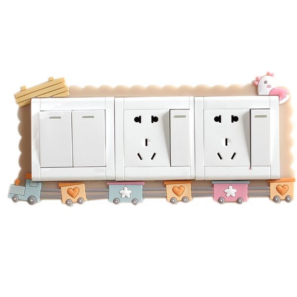 

washable luminous light cartoon switch socket paste protective cover living room decorative stickers