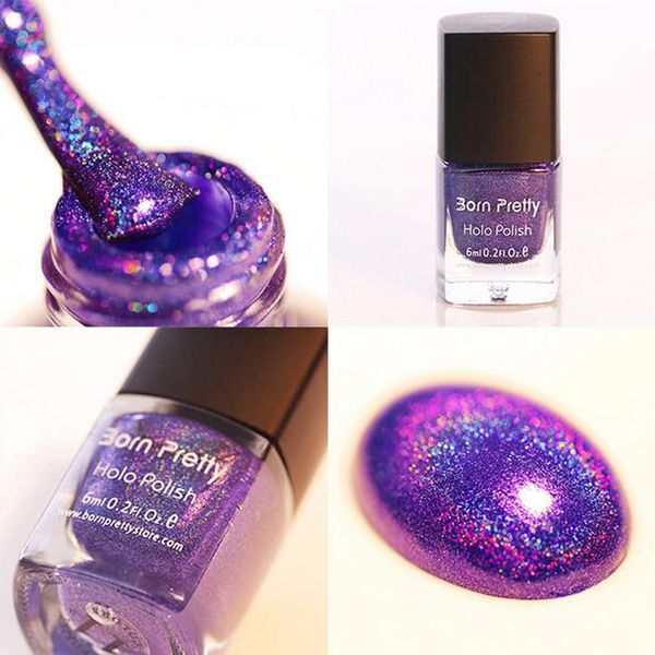 

new arrival 1 bottle high ingredients holo glitter nail polish in the dark shimmer glitter polish super shine holo nail art