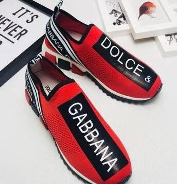 

DOLCE GABBANA D.G Унисекс Синий Черный Белый Вязаный Кроссовки Sorrento DG Logo Бирюзовые кроссовки в сеточку Кроссовки повседневная обувь с размером коробки 35-45