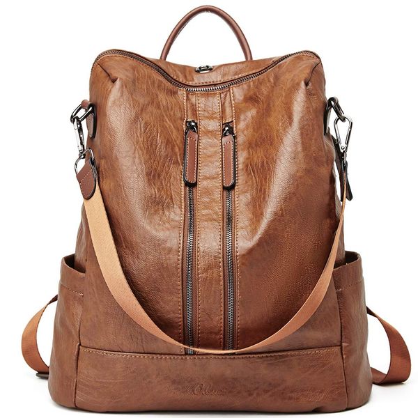 

women backpack purse leather fashion travel casual detachable ladies shoulder bag