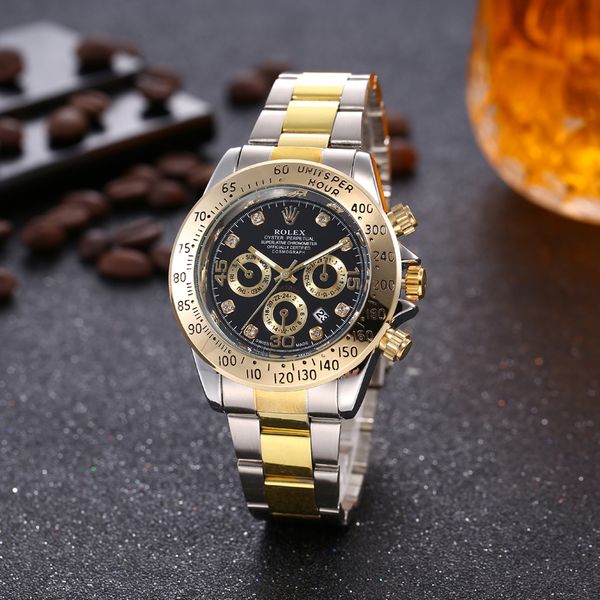 

Low price ale european and american tyle tainle teel trap fa hion watch mixed color with box rolex