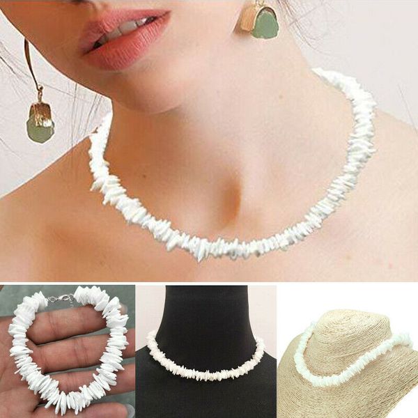 

2019 new boho shell necklace beach bohemian sea shell pendant chain choker necklace fashion jewelry, Golden;silver