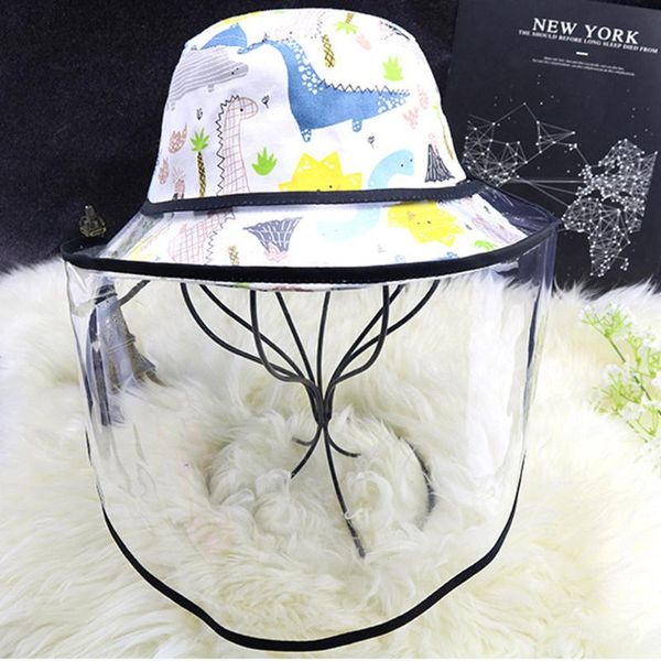 

cartoon dinosaur bucket hats children sun hats newborn infant toddler cap girl boy sunscreen cap dustproof hat casquette, Yellow