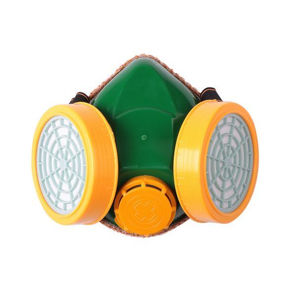 

new half face gas mask with anti-fog glasses n95 chemical dust mask filter breathing respirators for painting spray welding