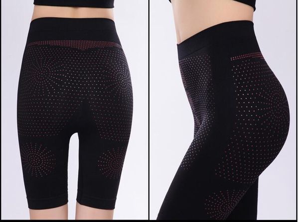 

10pcs/lot women control panties butt hip up shaper underwear body far infrared magnetic therapy fat burning slimming pants, Black;white