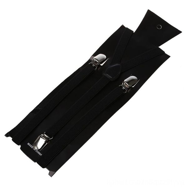 

men women clip elastic suspenders belts & accessories straps yshaped solid straps 25 100 cm adjustable black unisex, Black;white