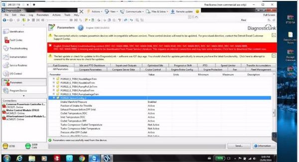 

detroit diesel diagnostic link dddl 8.02 - engineering+fp loader [ usb dongle] it can change all parameters (gray one