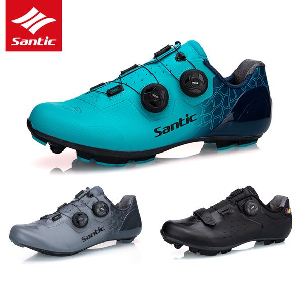 

5 style santic cycling shoes carbon fiber sole pro road bike mtb cycling shoes men ultralight breathable wear self-locking, Black