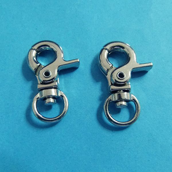 

wholesale 30mm 200pcs rhodium plated fashion swivel lobster clasp fit leather jewelry/bags/keyring/rings/key chain, Silver