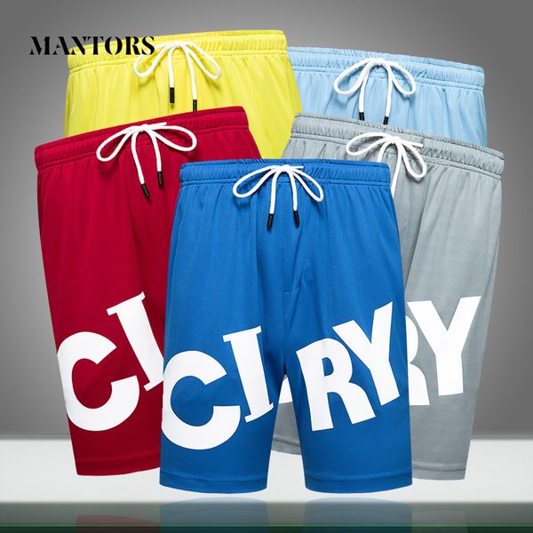 

2020 summer new men shorts loose gym jogging bodybuilding letter printing short pants mens quick dry beach shorts breathable, White;black