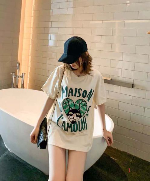 

women designer t shirts brand tees pattens color letters printed short sleeves pattern style luxury l0g0 couple style large t shirts, White