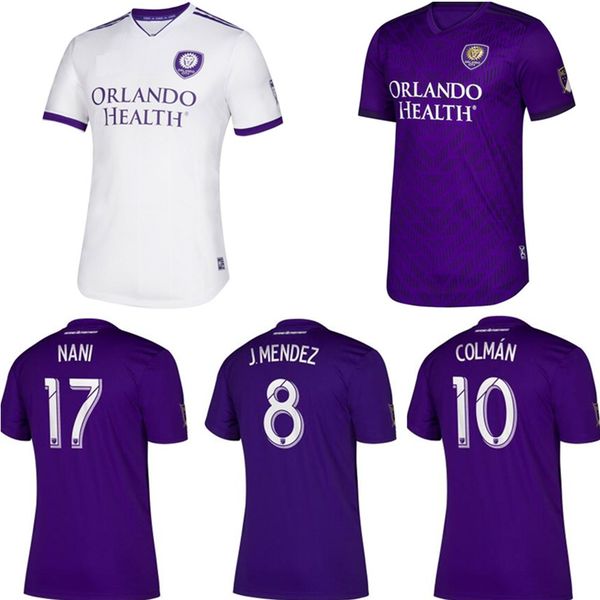 

2020 ml club orlando city home occer jer ey away 19 20 10 colman 8 j mendez occer hirt dwyer nani football uniform