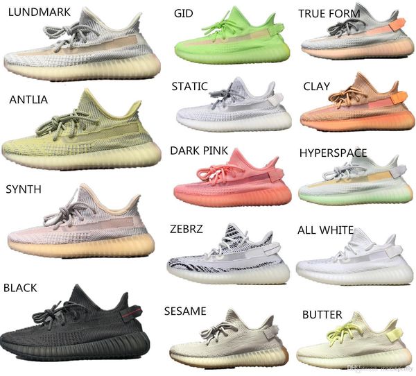 

2019 true form hyperspace clay static running shoes antlia gid lundmark synth static sesame butter pink kanye west sneakers designer shoes
