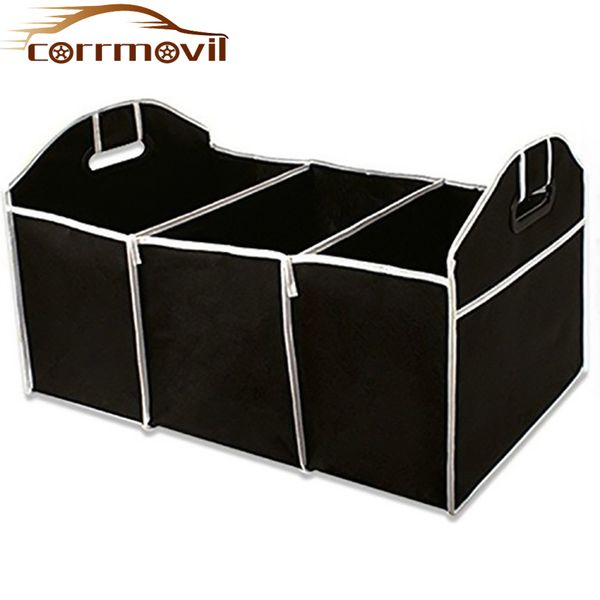 2-in-1 Car Boot Organiser Shopping Tidy Heavy Duty Collapsible Foldable Storage