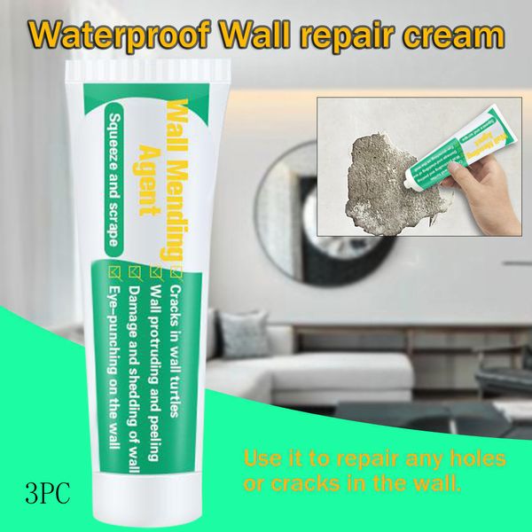 

3pc 100ml valid mouldproof wall mending agent wall repair cream crack nail repair quick-drying patch restore original