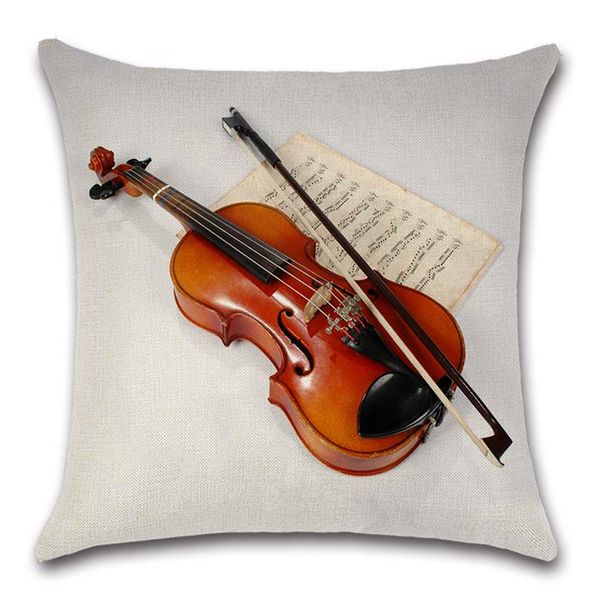 

cartoon piano violin music note rose flower cushion cover chair seat sofa decoration home kids friend bedroom present pillowcase