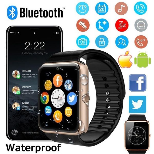

smart wearable device gt08 smart watch with sim card slot smart sports bluetooth watch for android and ios phones