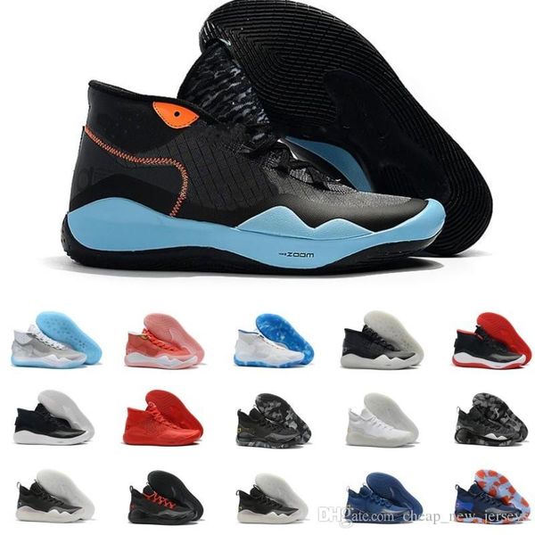 

mvp kevin kd 12 11 anniversary university 12s 11s oreo men basketball shoes usa elite kd12 eybl multicolor sports sneakers