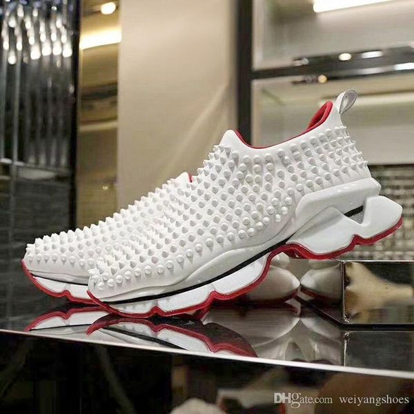 

european stationchristianlouboutin 2020 fashion luxury men and women shoes casual spikes rhinestone dress party trend sneakers size 35-46