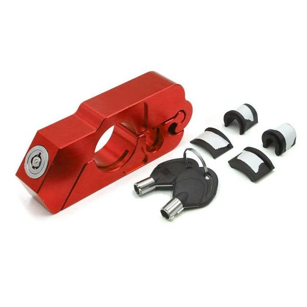 

motorcycle brake lever lock anti theft security cnc aluminum alloy with keys set