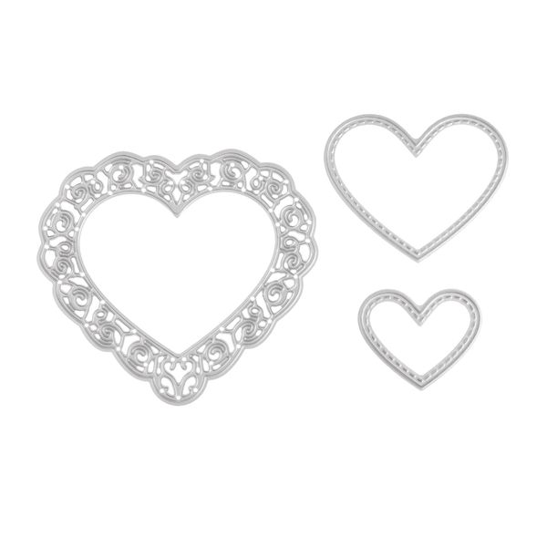 

love heart cutting dies stencil diy album paper card crafts scrapbooking decoration art