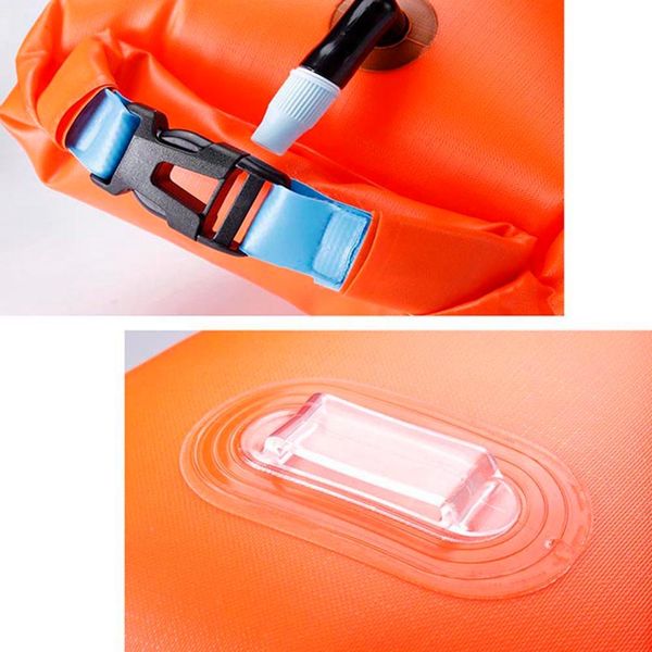 

dry bag outdoor multi functional portable quick inflatable buckled storage sack swim buoy float swimming drifting bags