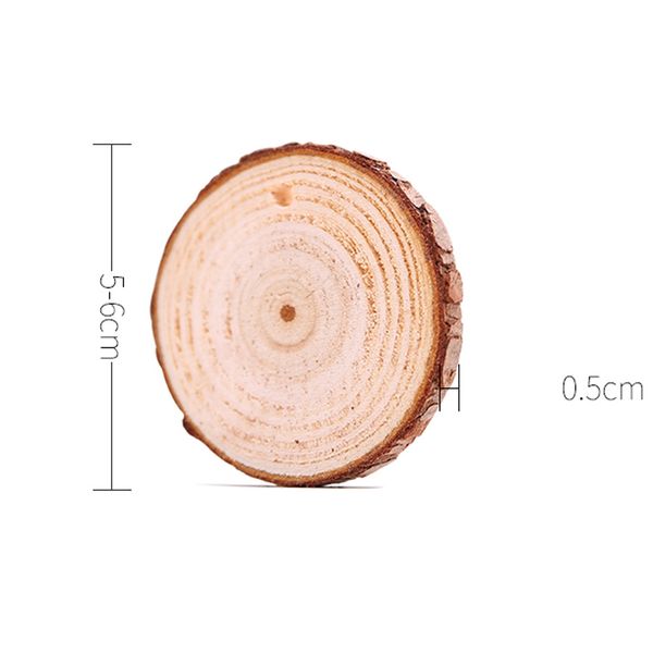 

10pcs wooden round xmas wedding tree hanging ornament decor for diy painted decorations for home new year gifts