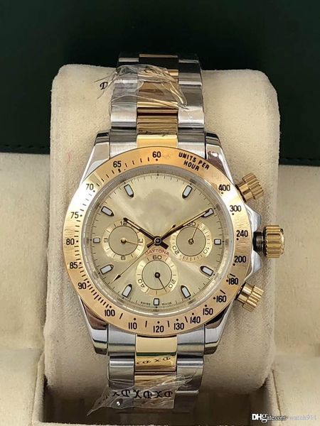 

men fashion luxury 40mm multi-functional automatic mechanical watch, luminous automatic mechanical watch, Slivery;brown