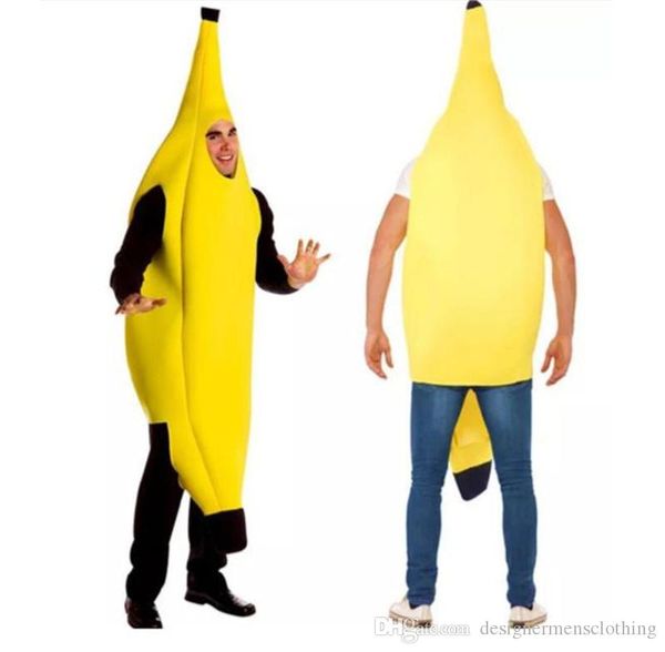 

banana cosplay stage custume funny clothing halloween cos fruit spoof theme costume, Black;red