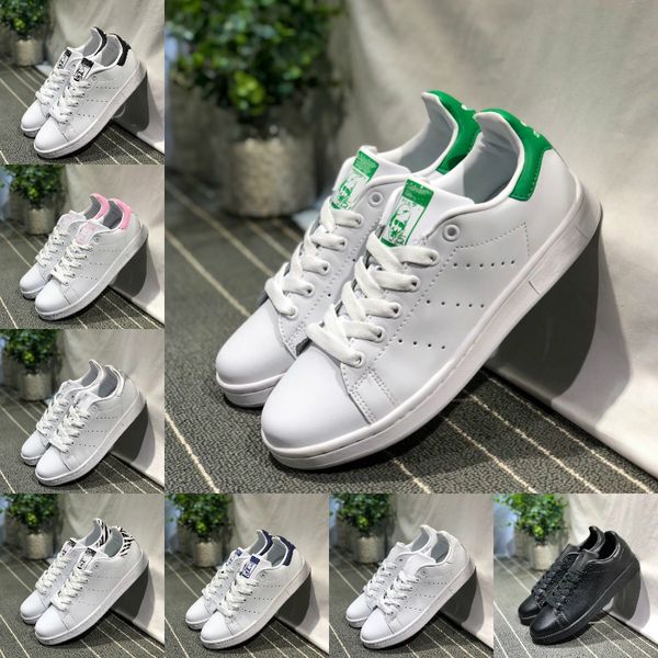 

2020 new originals stan smith shoes women men casual leather superstars skateboard punching white black green blue girls sports shoes