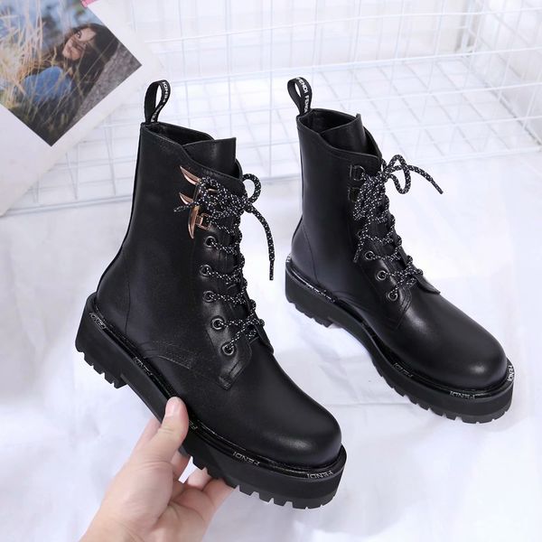 

2020 explosion models ladies leather ankle boots ladies dr motorcycle boots ladies thick martin boots thick with winter shoes fashion