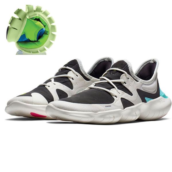 

2019 Free RN 5.0 Mens Running Shoes Male Fashion Designer Sports Sneakers Summer Cool Breathable Trainer Women Lightweight Knit Shoes Black