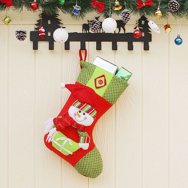 

3 style santa snowman socks christmas tree decor pendant xmas gifts stockings
