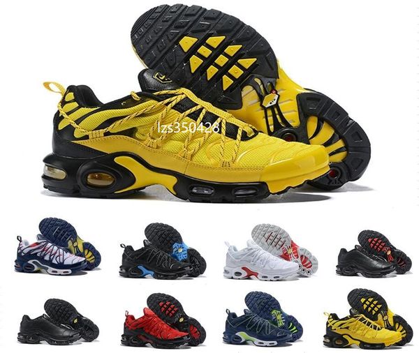 

2019 Top champagnepapi Mercurial Plus TN Ultra SE черный белый оранжевый желтый Повседневная обувь плюс TN обувь женщины мужские кроссовки Кроссовки 36-46