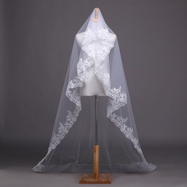 

new designer new arrival wedding veils short single lace edge wedding veils with comb bridal veils d6, Black